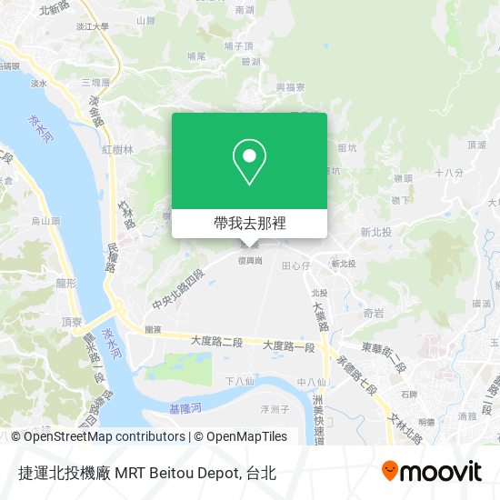 捷運北投機廠 MRT Beitou Depot地圖
