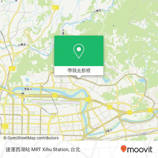 捷運西湖站 MRT Xihu Station地圖
