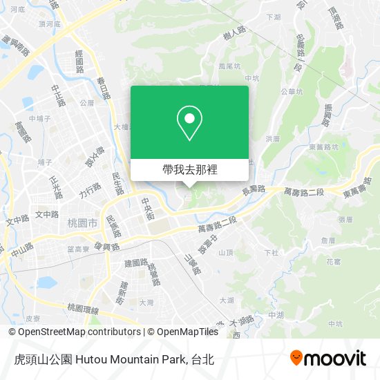 虎頭山公園 Hutou Mountain Park地圖