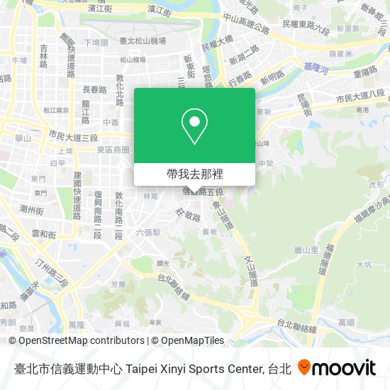 臺北市信義運動中心 Taipei Xinyi Sports Center地圖