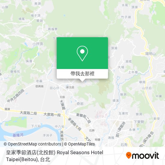 皇家季節酒店(北投館) Royal Seasons Hotel Taipei(Beitou)地圖