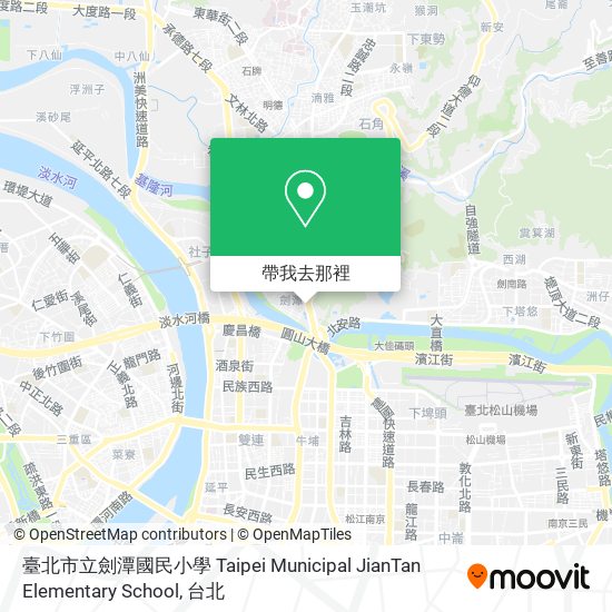 臺北市立劍潭國民小學 Taipei Municipal JianTan Elementary School地圖