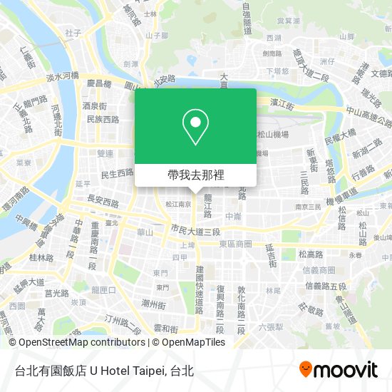 台北有園飯店 U Hotel Taipei地圖