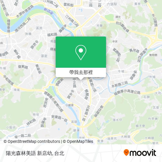 陽光森林美語 新店幼地圖
