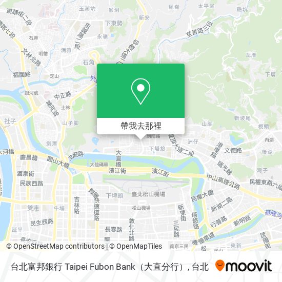 台北富邦銀行 Taipei Fubon Bank（大直分行）地圖