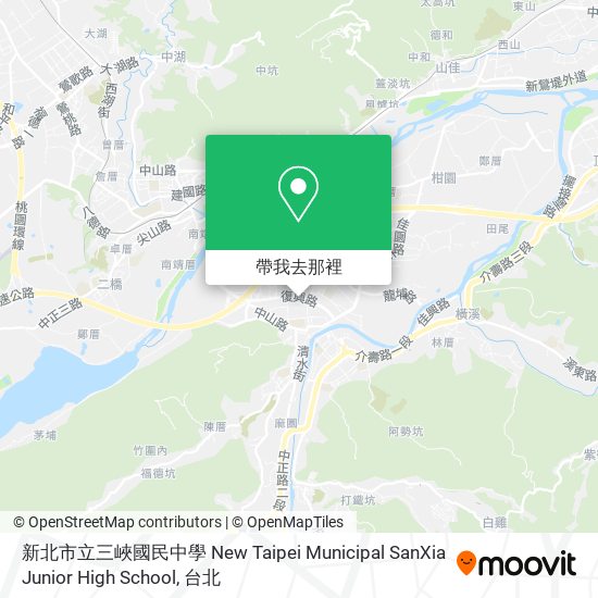 新北市立三峽國民中學 New Taipei Municipal SanXia Junior High School地圖