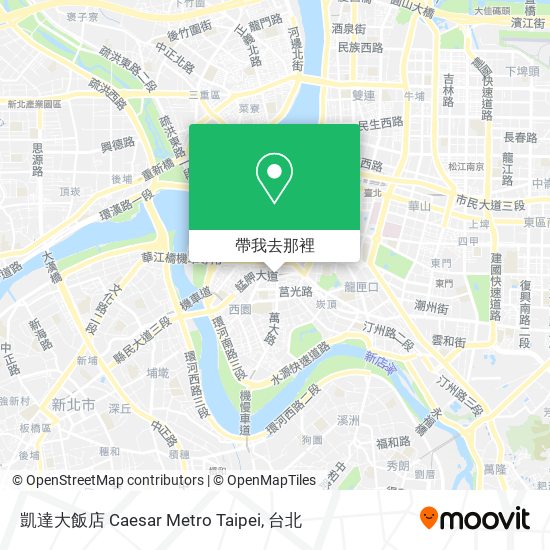 凱達大飯店 Caesar Metro Taipei地圖