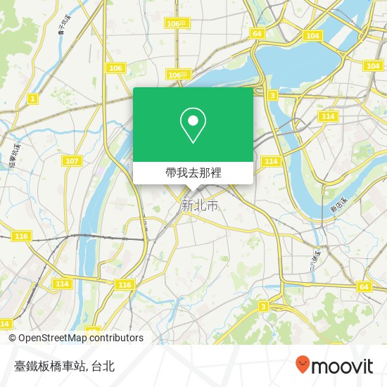臺鐵板橋車站地圖