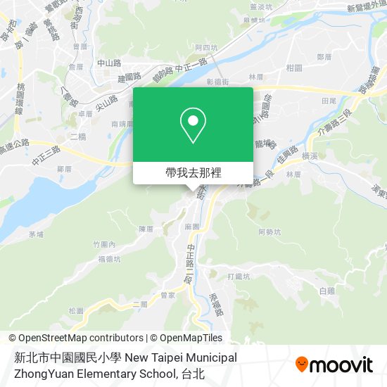 新北市中園國民小學 New Taipei Municipal ZhongYuan Elementary School地圖