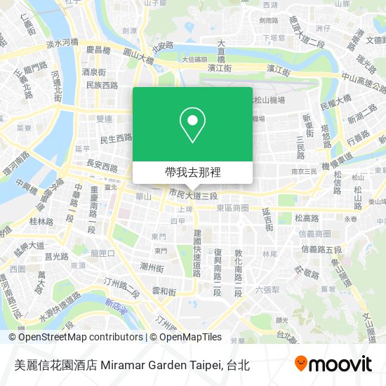 美麗信花園酒店 Miramar Garden Taipei地圖