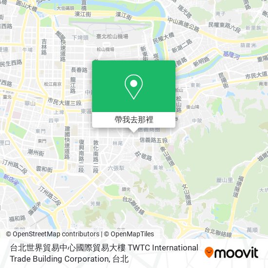 台北世界貿易中心國際貿易大樓 TWTC International Trade Building Corporation地圖