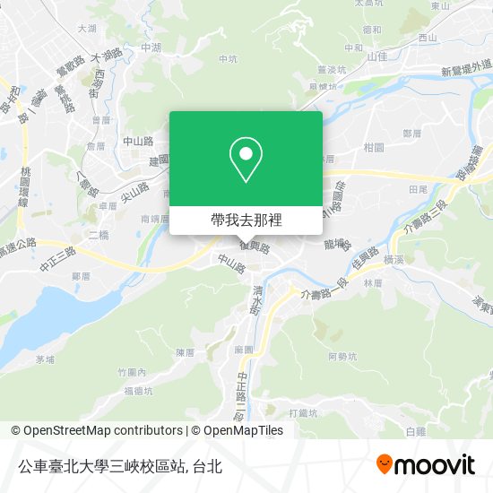 公車臺北大學三峽校區站地圖