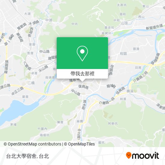 台北大學宿舍地圖