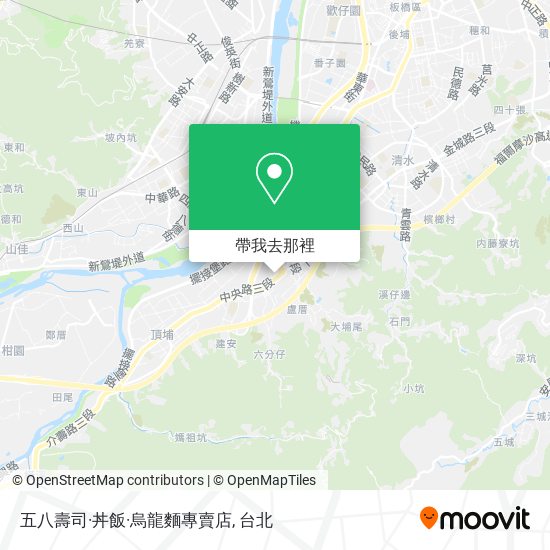五八壽司·丼飯·烏龍麵專賣店地圖