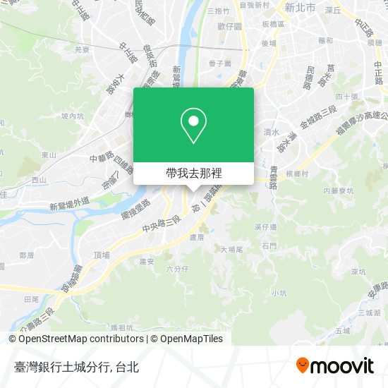 臺灣銀行土城分行地圖