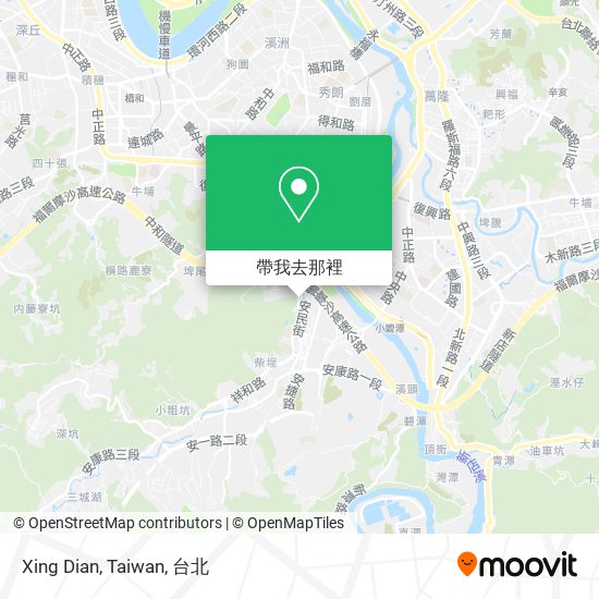 Xing Dian, Taiwan地圖