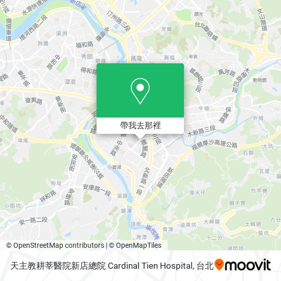 天主教耕莘醫院新店總院 Cardinal Tien Hospital地圖