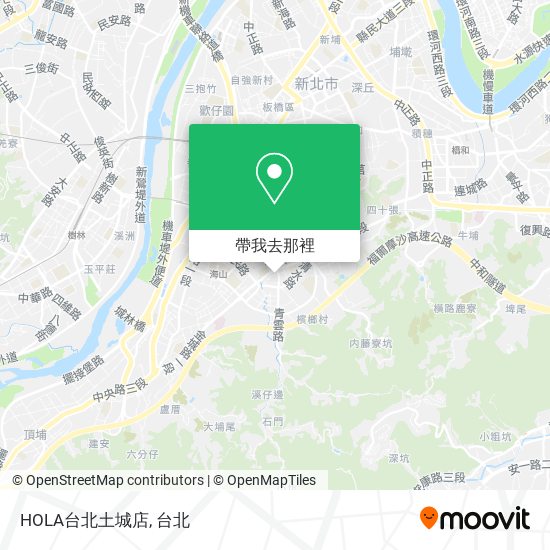 HOLA台北土城店地圖