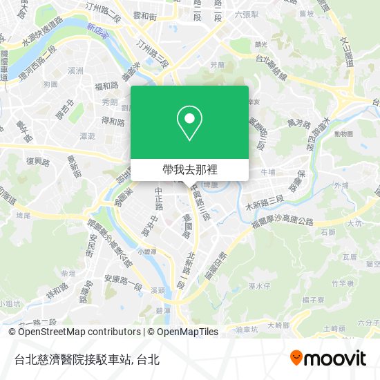 台北慈濟醫院接駁車站地圖