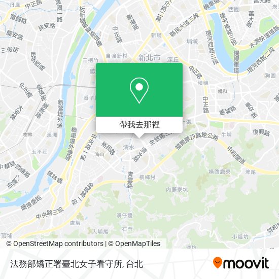 法務部矯正署臺北女子看守所地圖