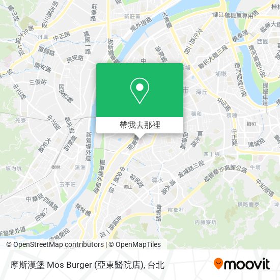 摩斯漢堡 Mos Burger (亞東醫院店)地圖