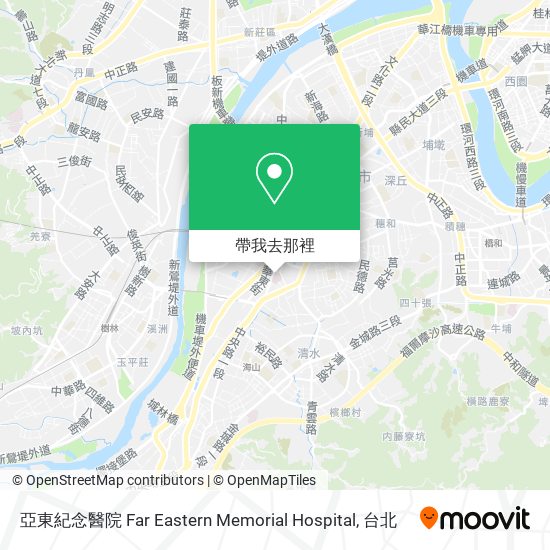 亞東紀念醫院 Far Eastern Memorial Hospital地圖