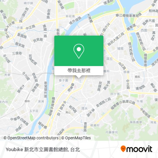 Youbike 新北市立圖書館總館地圖