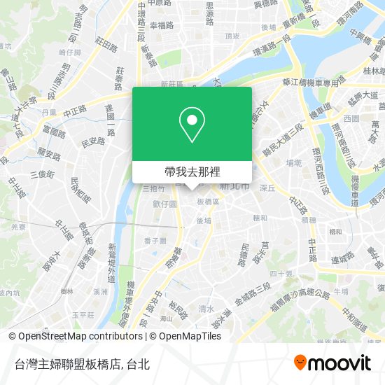 台灣主婦聯盟板橋店地圖