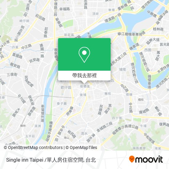 Single inn Taipei /單人房住宿空間地圖