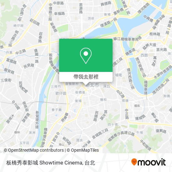 板橋秀泰影城 Showtime Cinema地圖