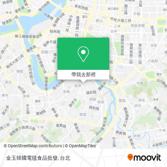 金玉韓國電毯食品批發地圖