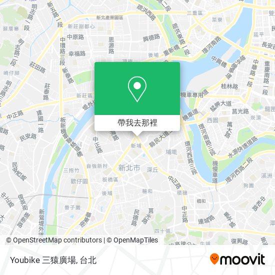 Youbike 三猿廣場地圖