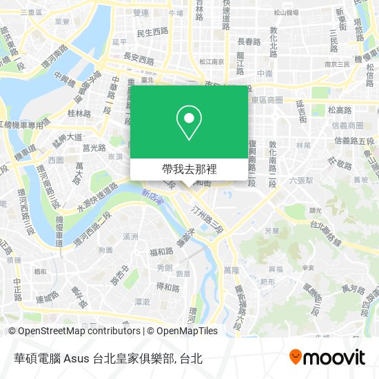 華碩電腦 Asus 台北皇家俱樂部地圖
