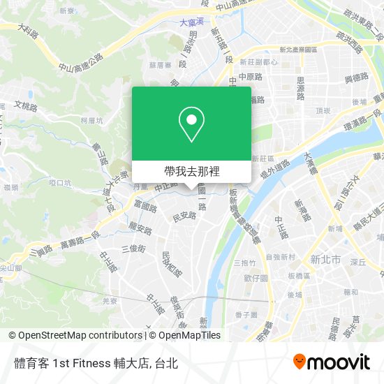體育客 1st Fitness 輔大店地圖