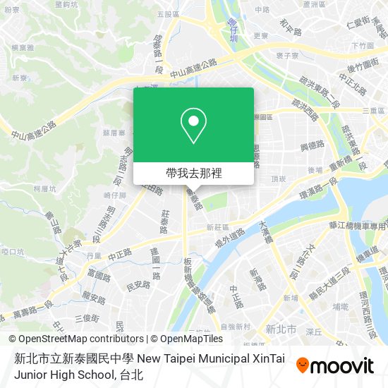 新北市立新泰國民中學 New Taipei Municipal XinTai Junior High School地圖
