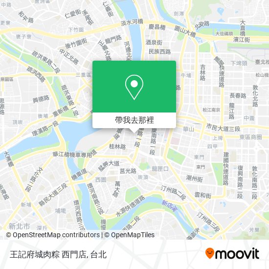 王記府城肉粽 西門店地圖
