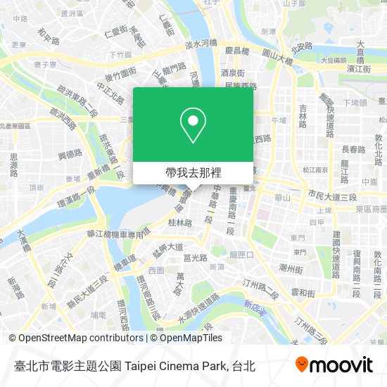 臺北市電影主題公園 Taipei Cinema Park地圖