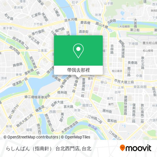 らしんばん（指南針） 台北西門店地圖