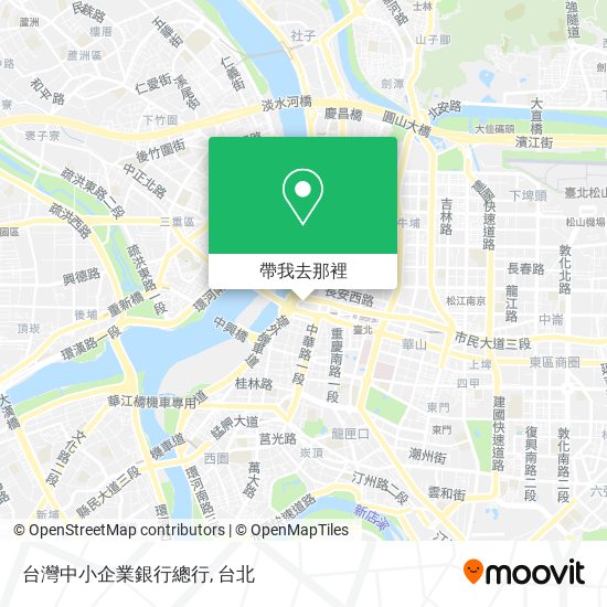 台灣中小企業銀行總行地圖