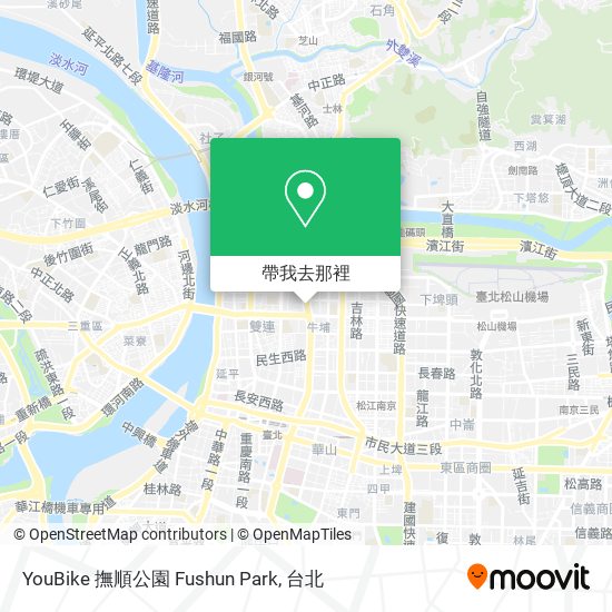 YouBike 撫順公園 Fushun Park地圖