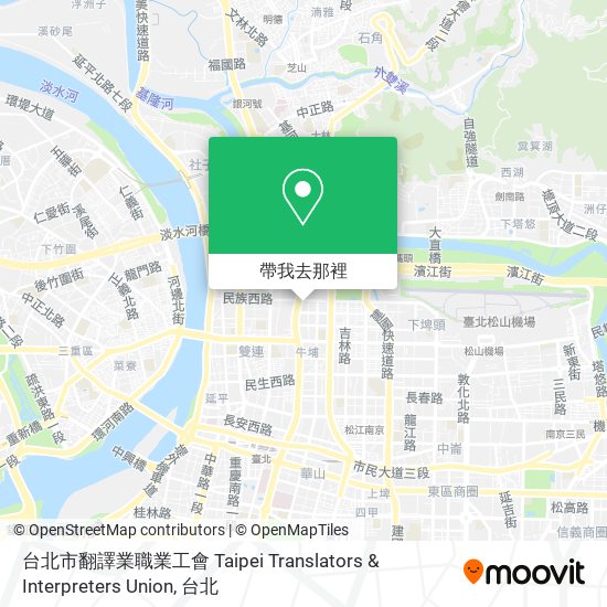 台北市翻譯業職業工會 Taipei Translators & Interpreters Union地圖