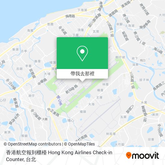 香港航空報到櫃檯 Hong Kong Airlines Check-in Counter地圖
