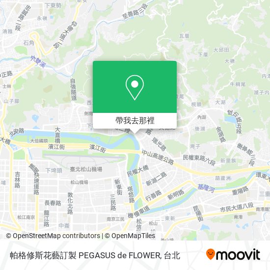 帕格修斯花藝訂製 PEGASUS de FLOWER地圖
