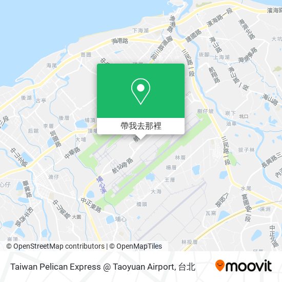 Taiwan Pelican Express @ Taoyuan Airport地圖