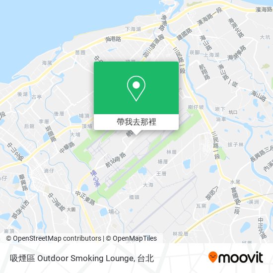 吸煙區 Outdoor Smoking Lounge地圖