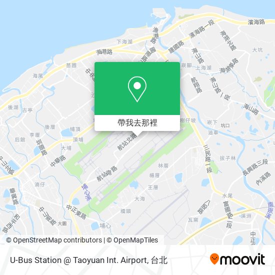U-Bus Station @ Taoyuan Int. Airport地圖