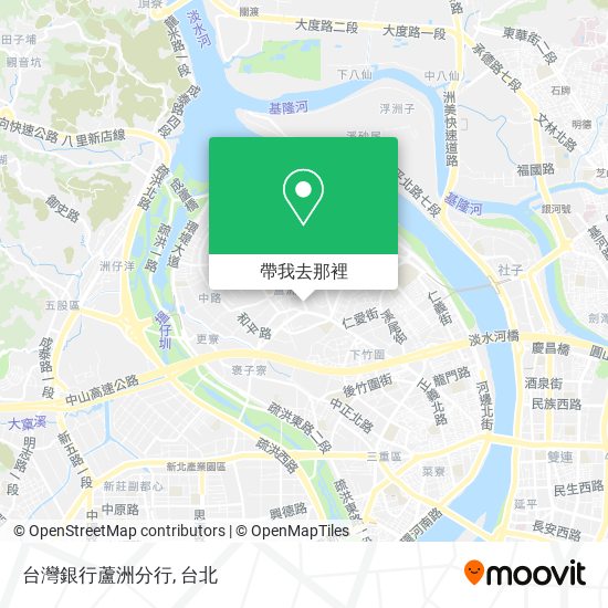 台灣銀行蘆洲分行地圖