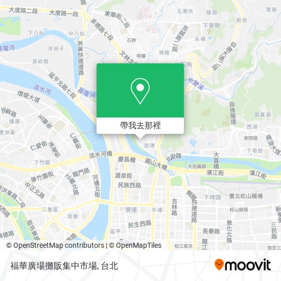 福華廣場攤販集中市場地圖