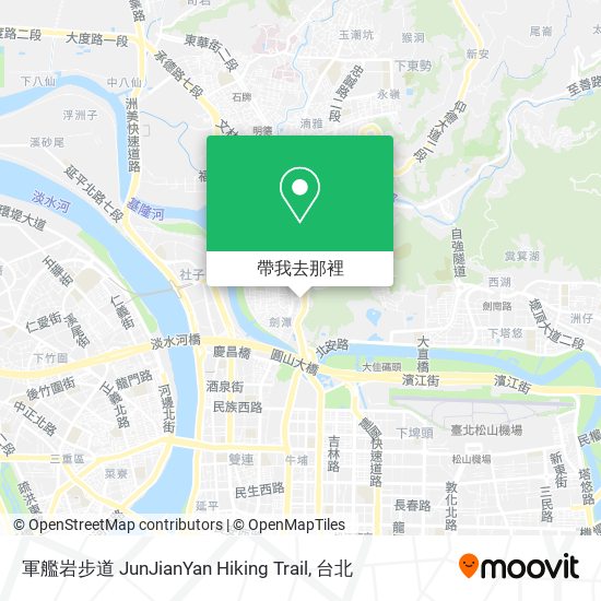 軍艦岩步道 JunJianYan Hiking Trail地圖