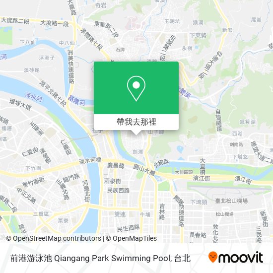前港游泳池 Qiangang Park Swimming Pool地圖
